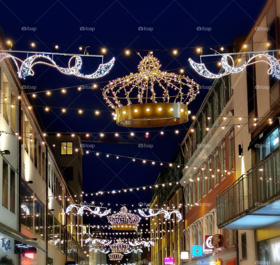 Christmas lights in Gothenburg