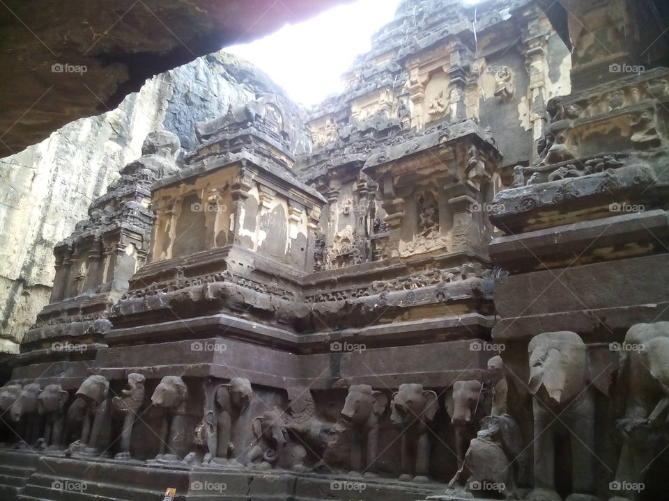 Great Cave of India  Ellora
Kailash Temple outer view