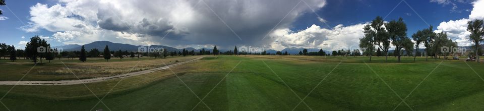 Beautiful backdrop for golf at the Salida Country Club in Colorado.
