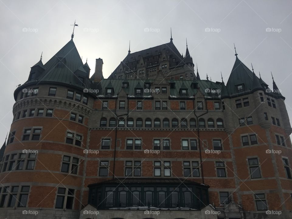 Chateau frontenac in old Quebec city