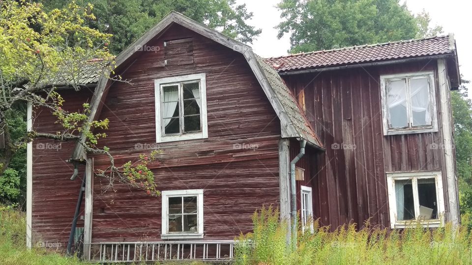 Typical swedish wooden house