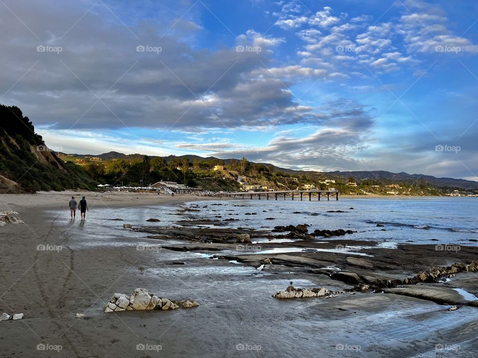 Beautiful day on Paradise Cove Beach