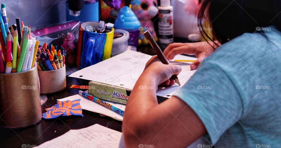 Study place..she loves learning..