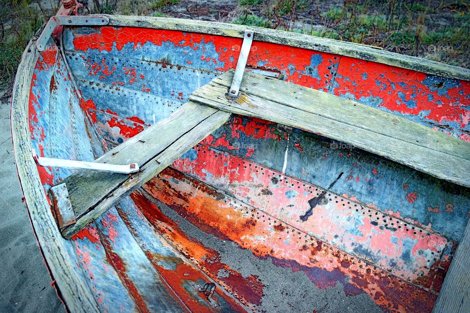 abandoned boat