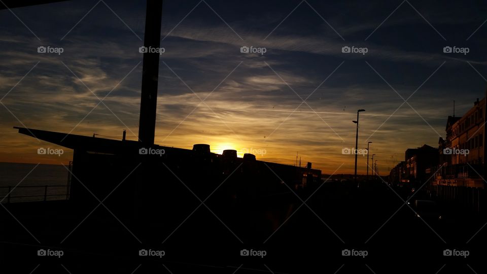 Sunset, Silhouette, Backlit, Light, Dawn