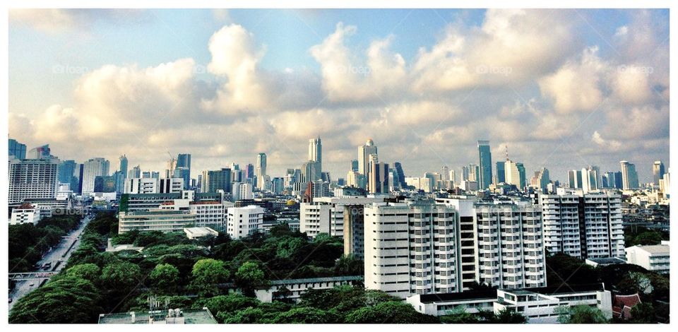 sky travel tree clouds by theismolin