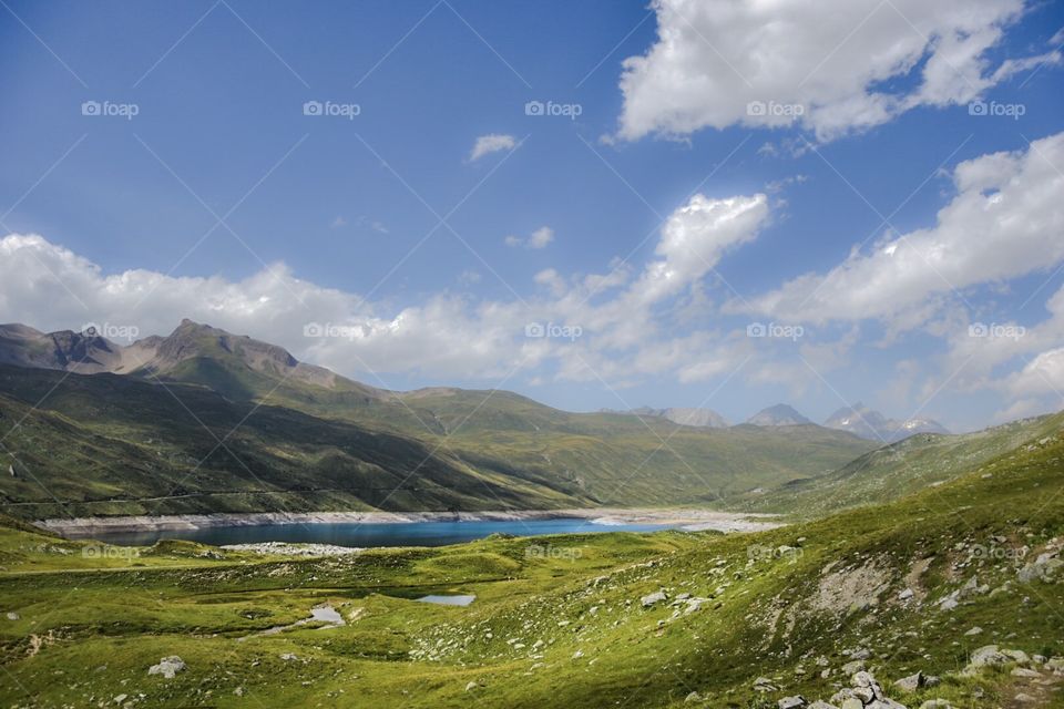 mountain landscape, italian alps.