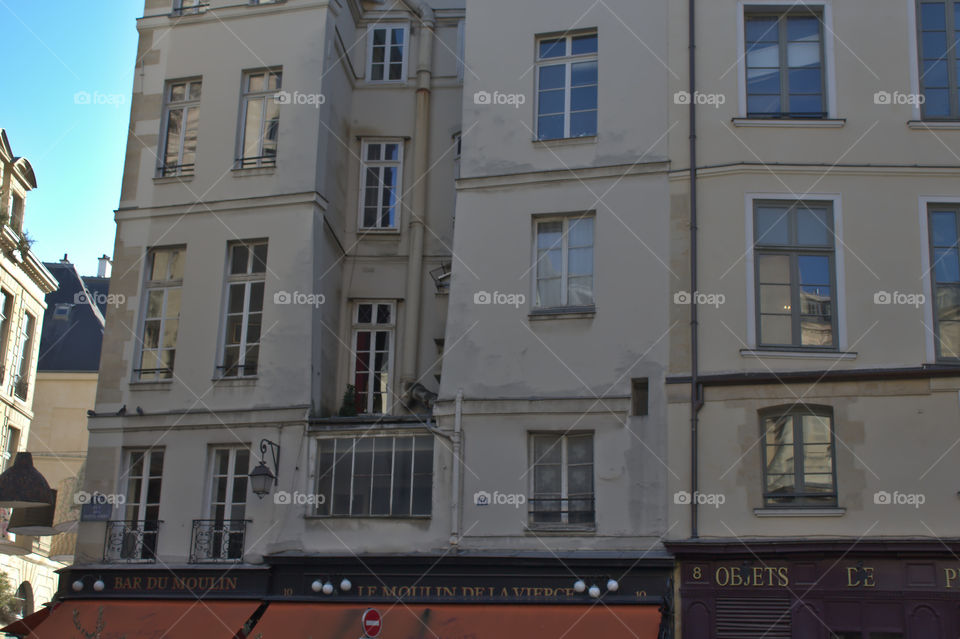 building facades in paris france