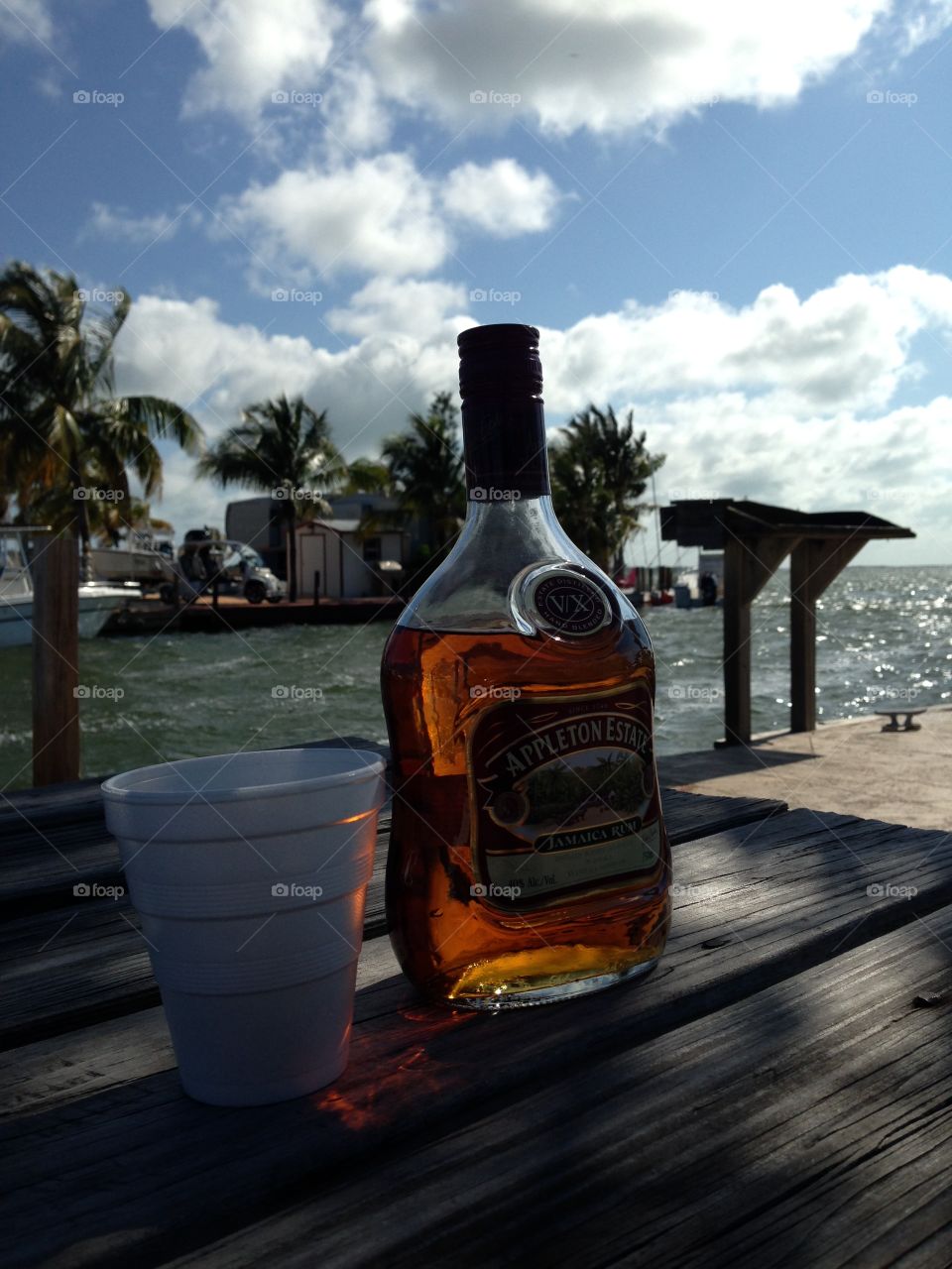 Appleton Rum VX ready to drink. While relaxing in Key West , Florida, USA 