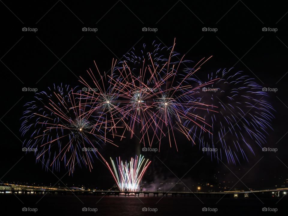 Colorful Fireworks Display Festivals.
