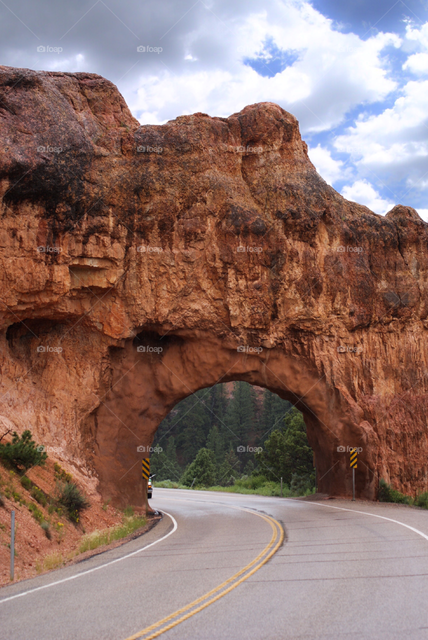 Tunnel through the mountain 