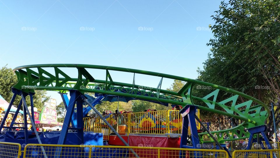 Rails for roller-coaster ride