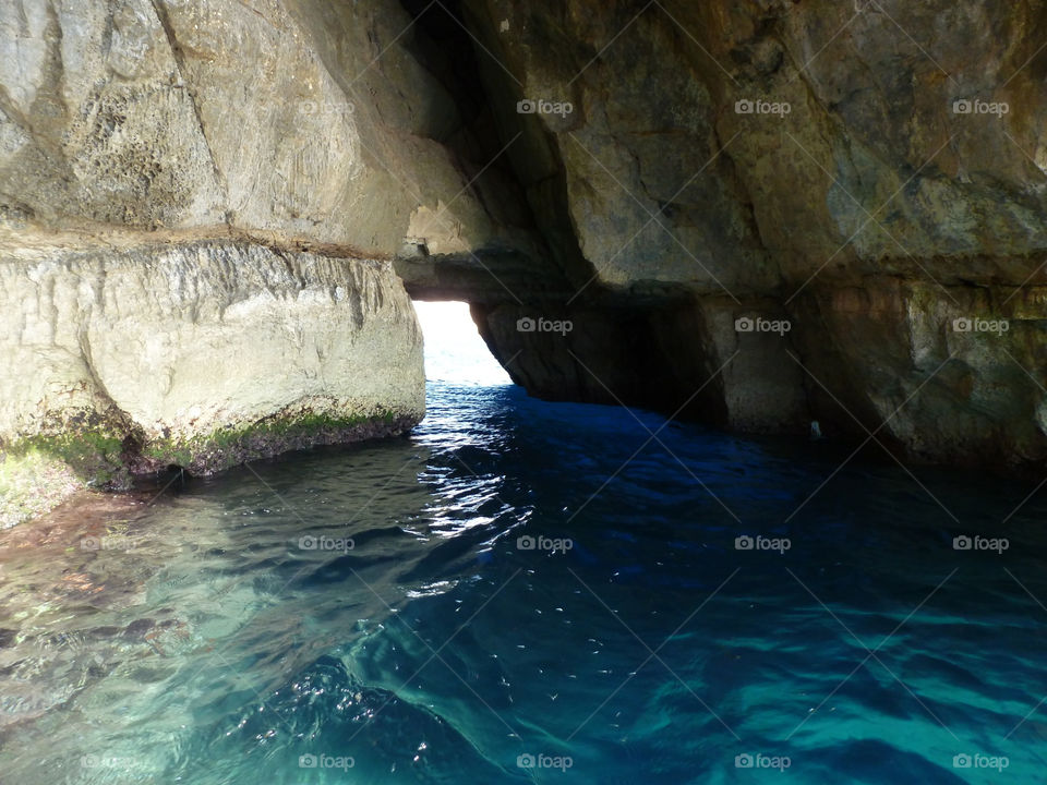 summer sea swim cave by jifkak
