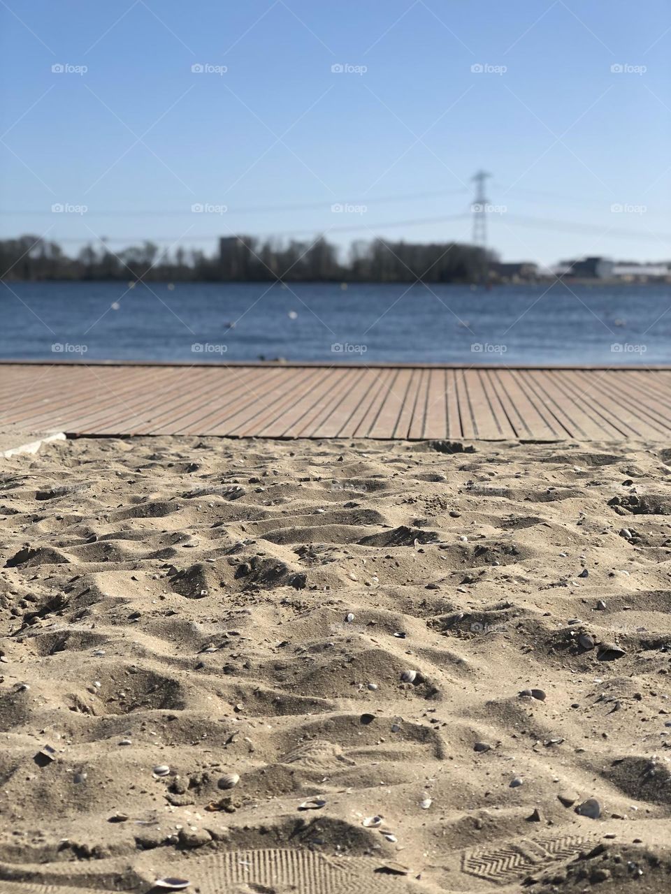 The contrast of the cool water and the warm gritty sand is what we all enjoyed on this day. Kids playing and building sand castles. It was truely an enjoyable day.