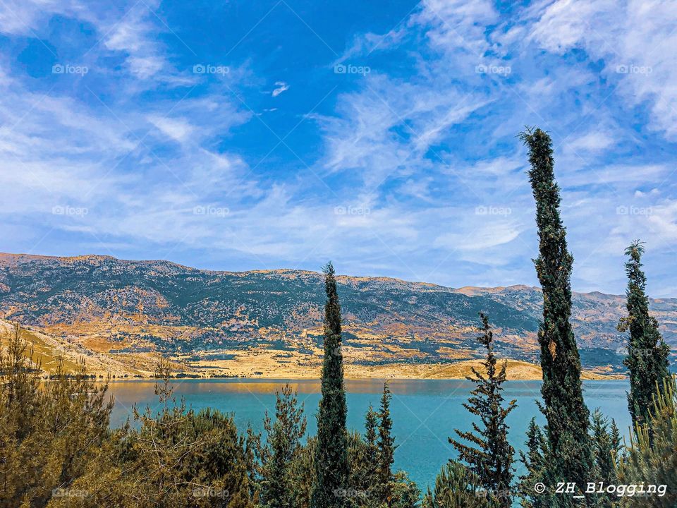 These photos were caught at Karoun Lake, Lebanon.