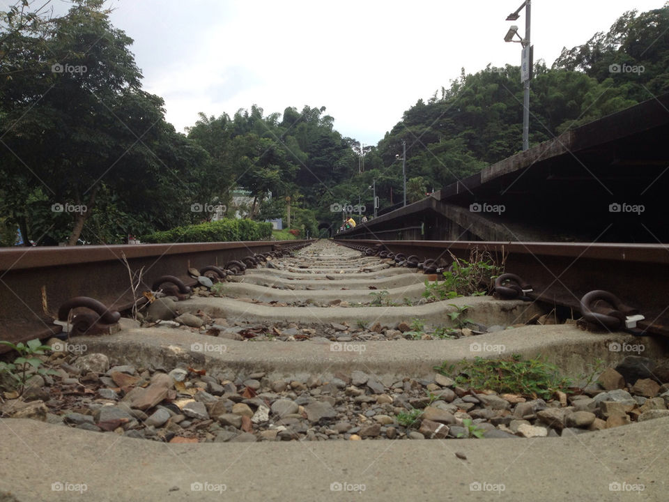 train tracks rail by freychong