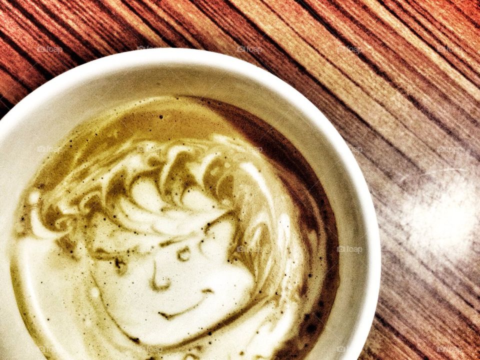 Latte Art From a cup