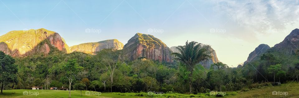 sunrise in the mountains