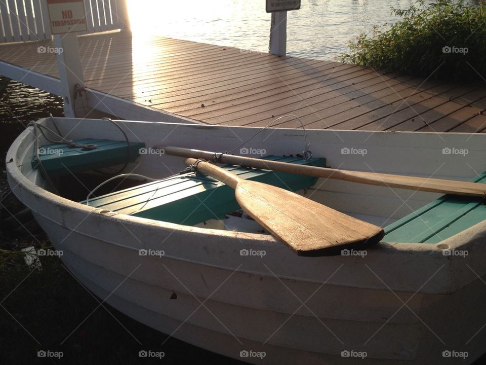 Boat and Oars
