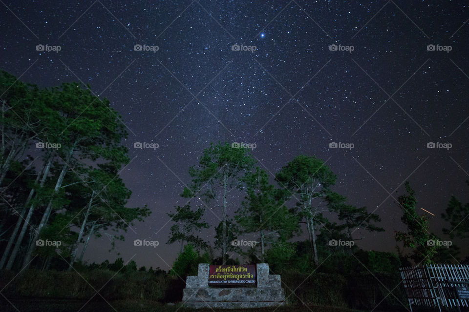 Milky Way in the national park