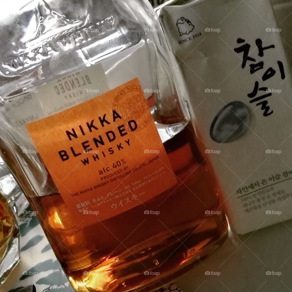 Japanese whiskey, Korean vodka