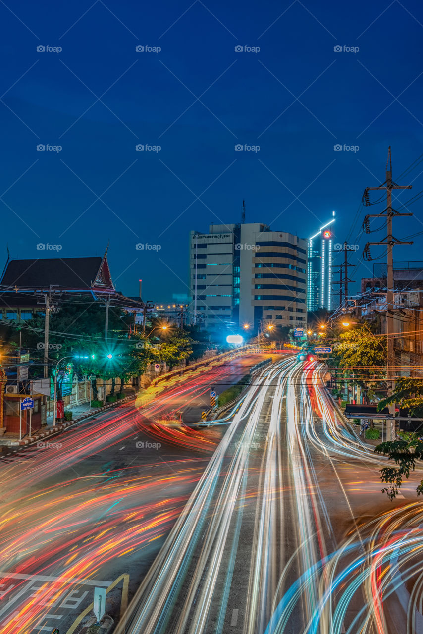 Bangkok night scene Thailand