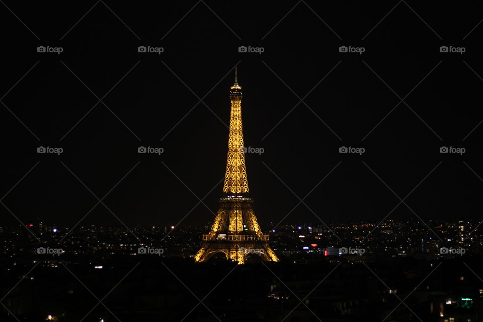 The Eiffel Tower by night. The Eiffel Tower by night 2014