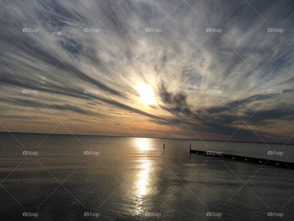 Sunset on the lake