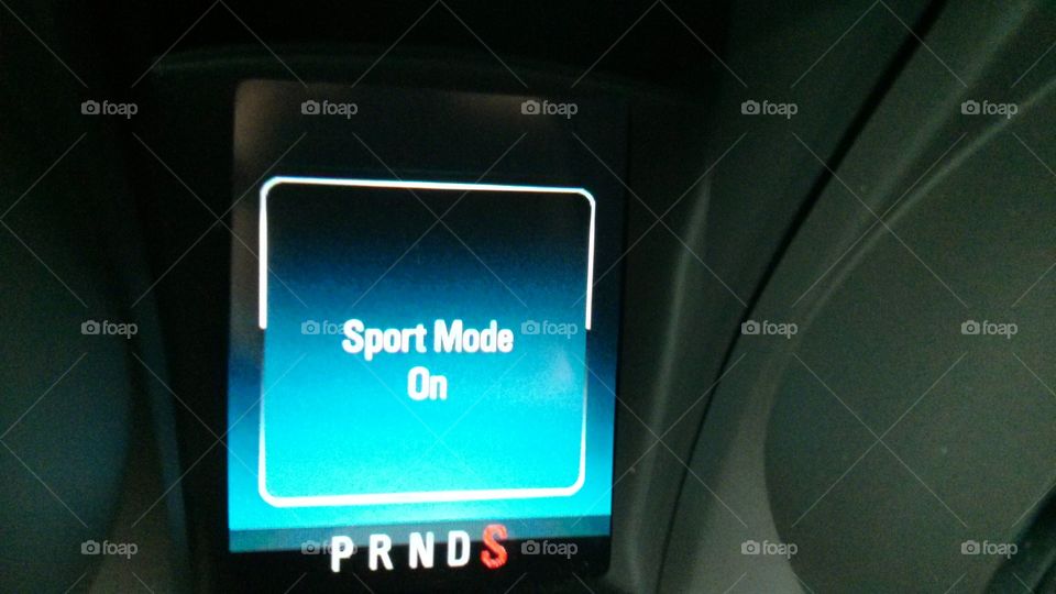 Sport mode. GM car sport mode
