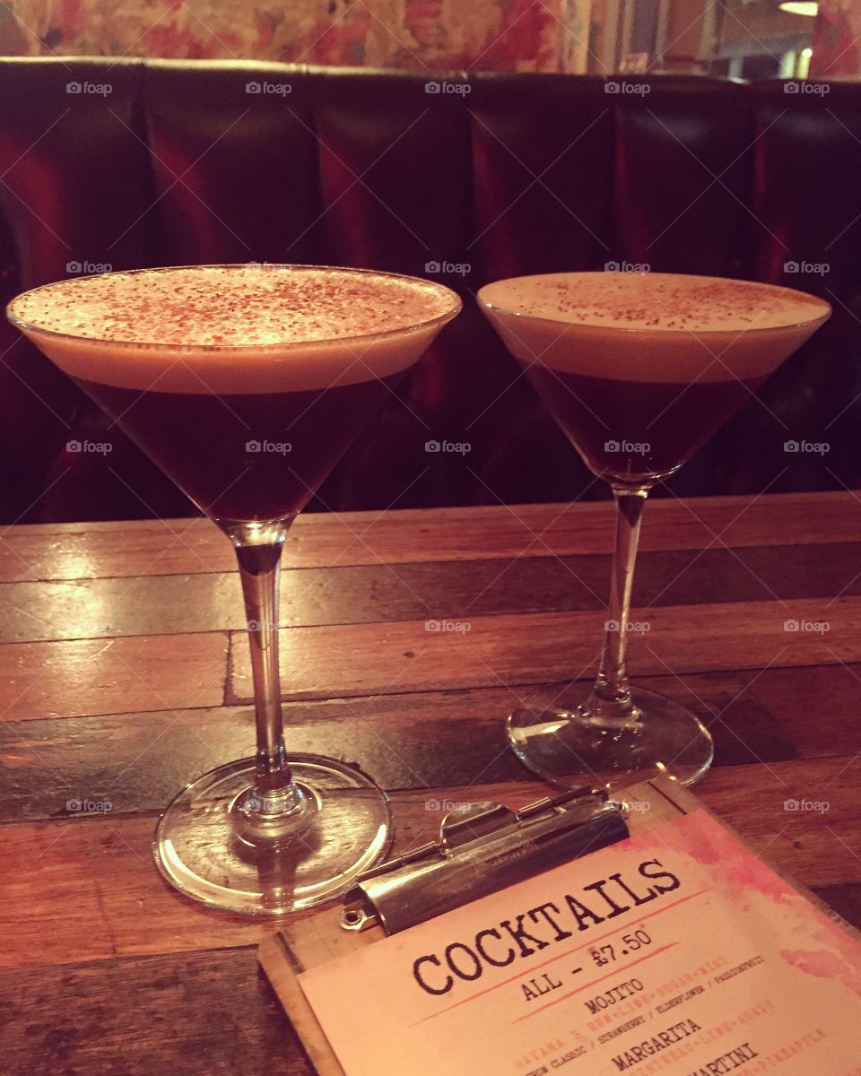 Espresso martinis 