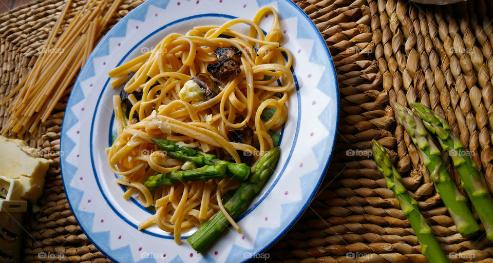 Wholewheat pasta with mushrooms