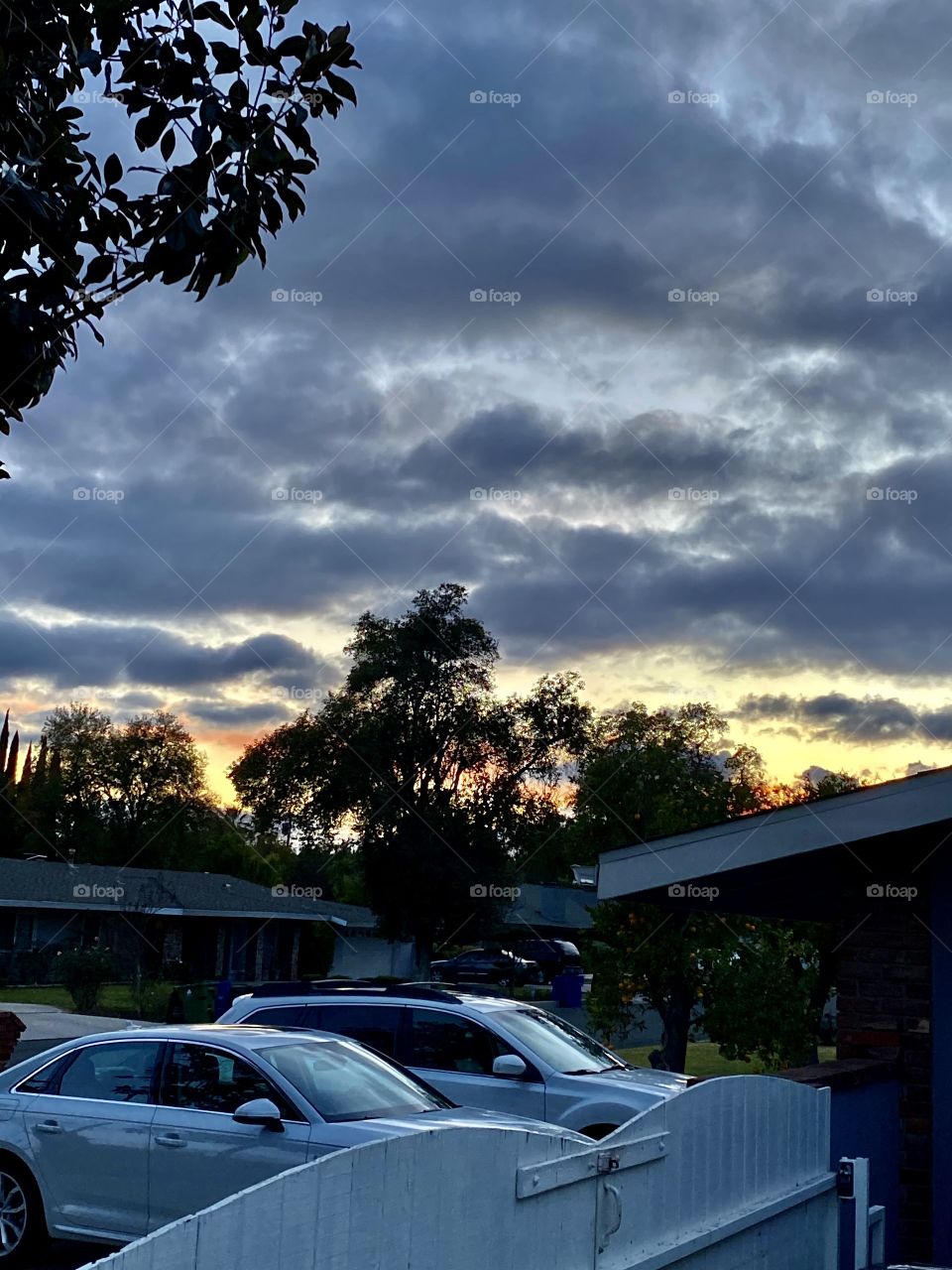 Beautiful sunset in Los Angeles California 