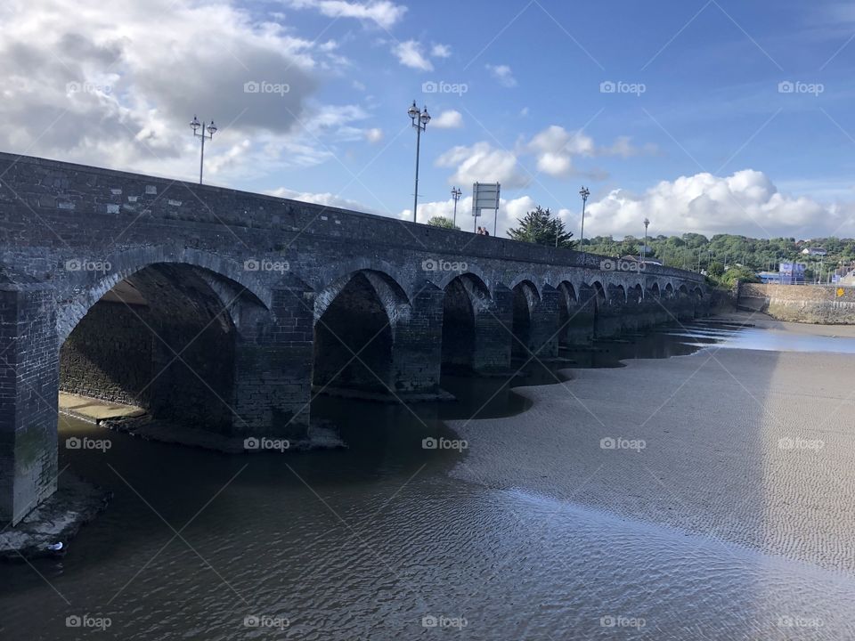 The arches on this town Centre bridge are amazing and there was even some sunshine.