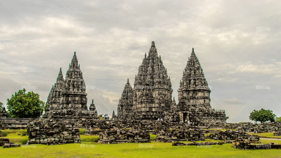 The Prambanan Temple in Yogyakarta, Indonesia, which experienced a major earthquake!