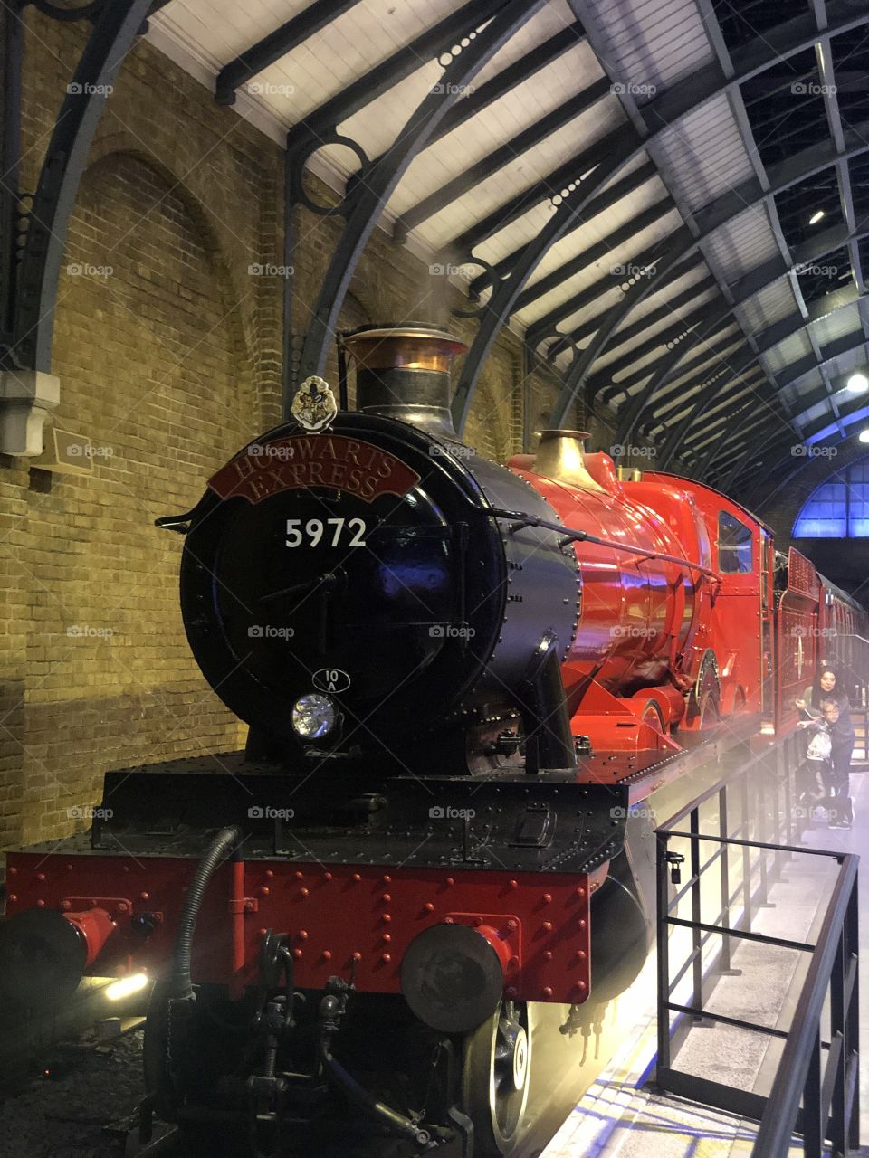 The Hogwarts express train used in the movies 