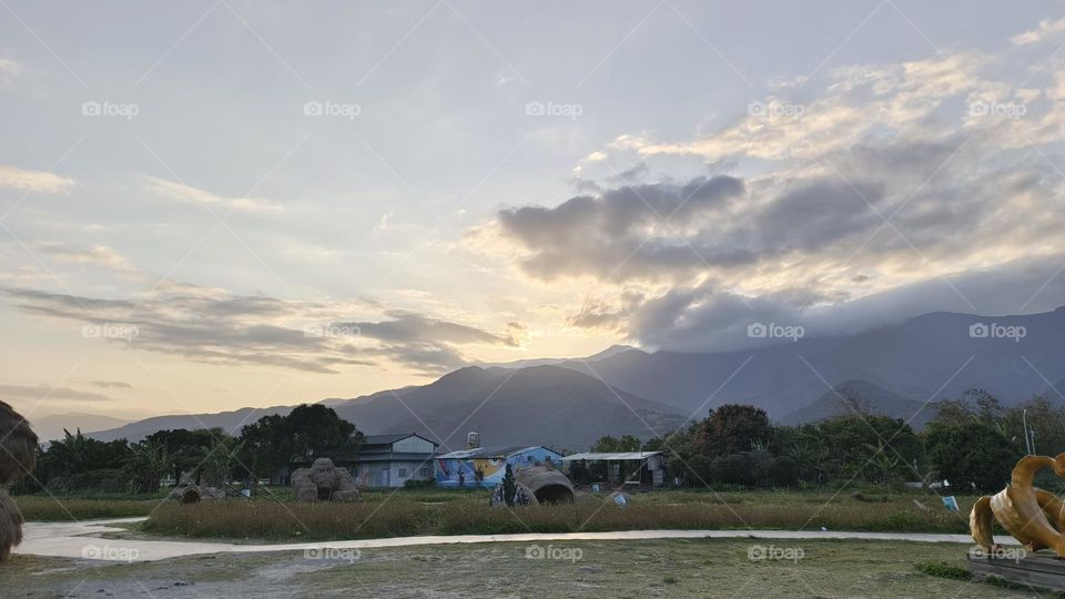 beautiful landscape with a mountain
