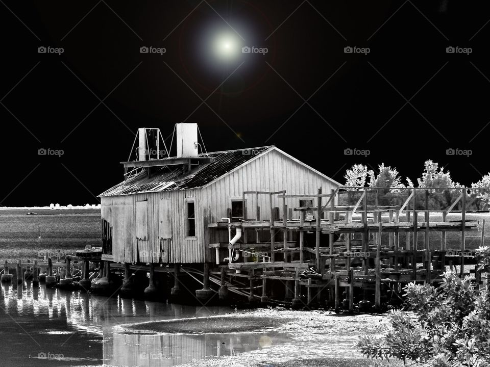 Old fishing shack