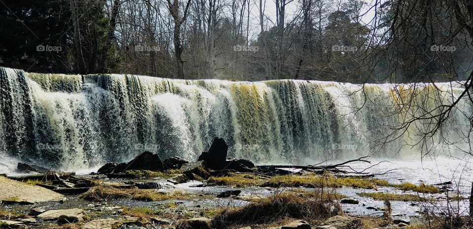 Keila-Joa Waterfall in spring, Estonia 