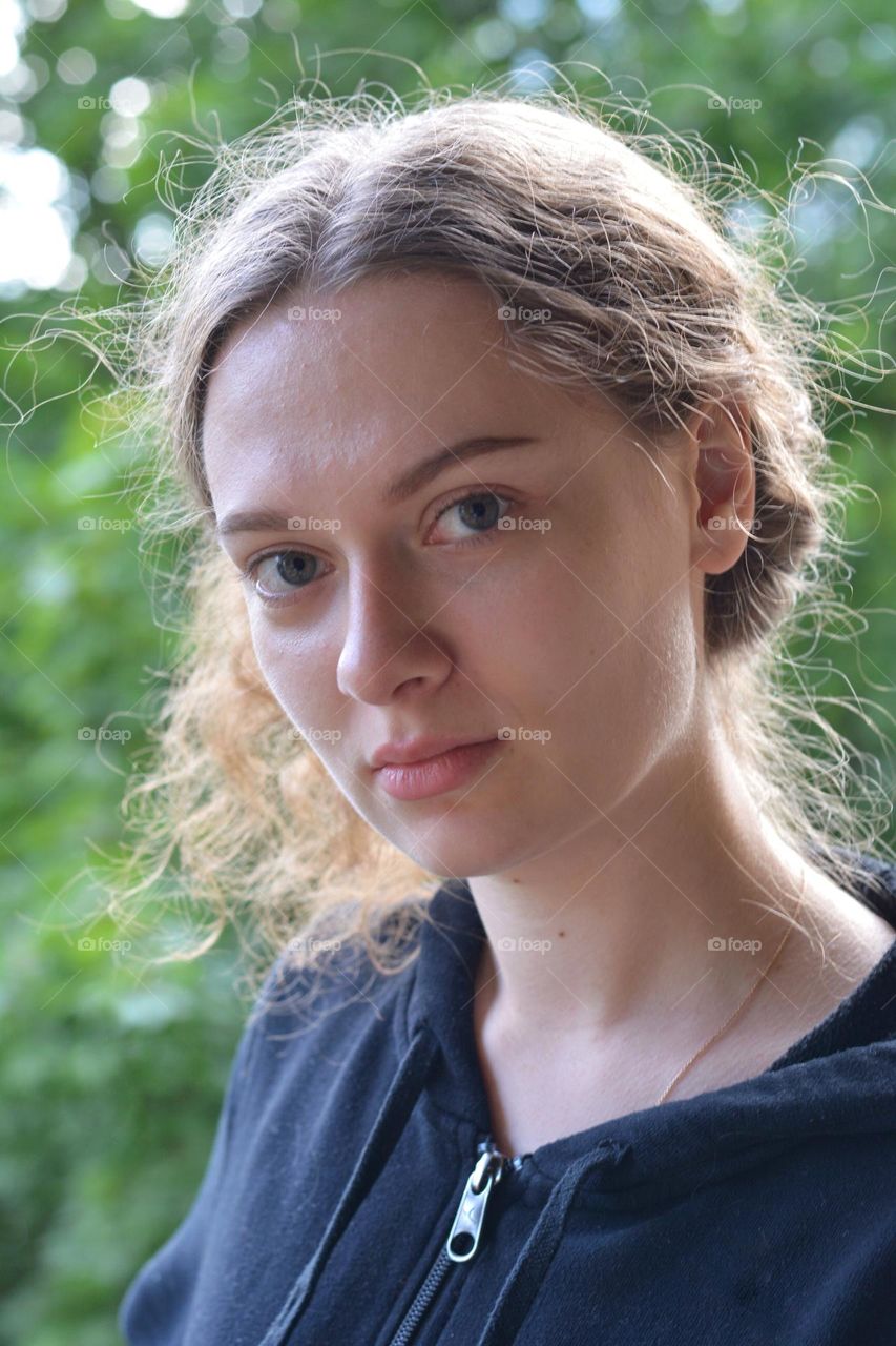 girl beautiful portrait close up