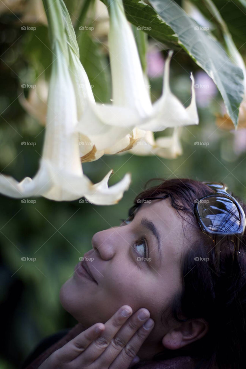 Smelling the flowers