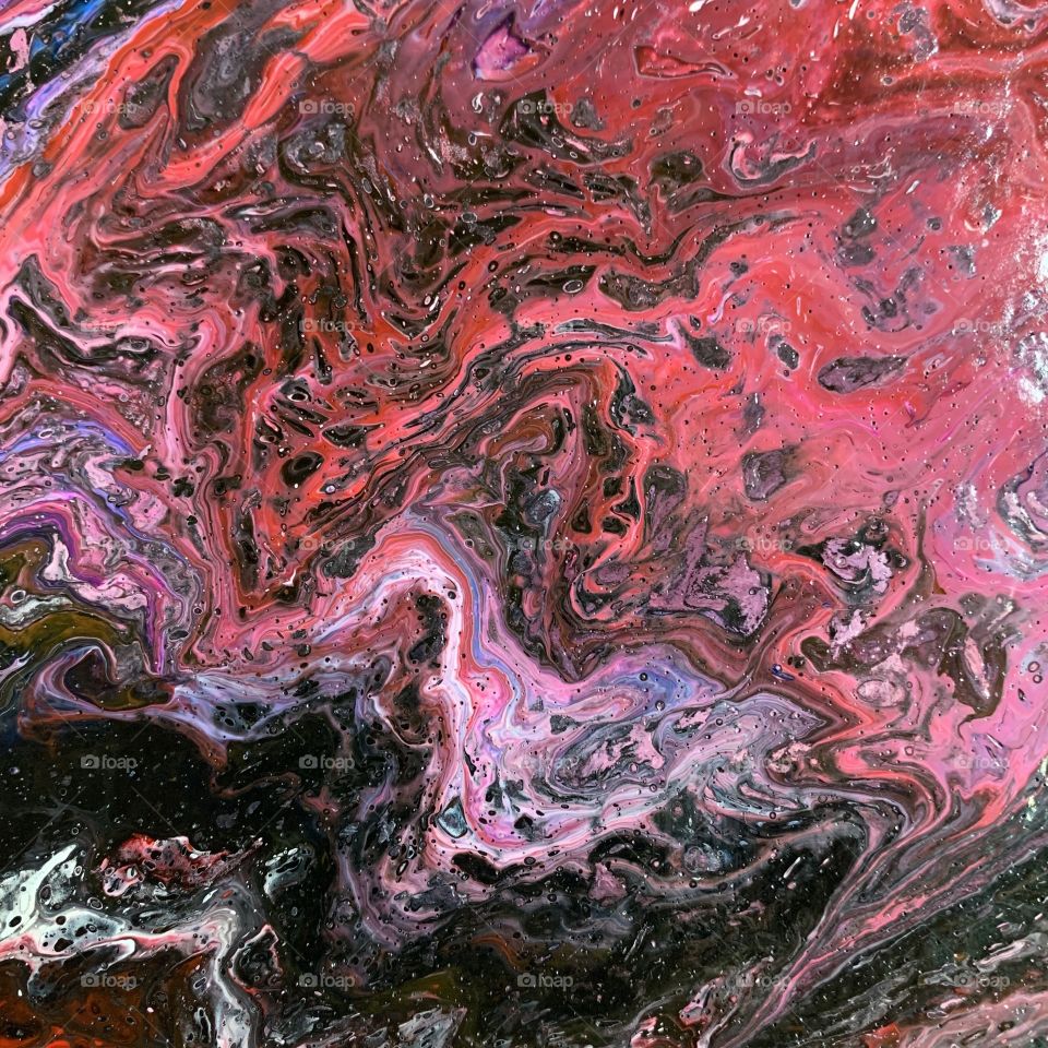 Acrylic pour artwork 
