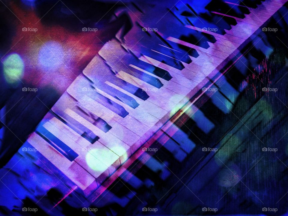 Piano Keyboard Abstract 