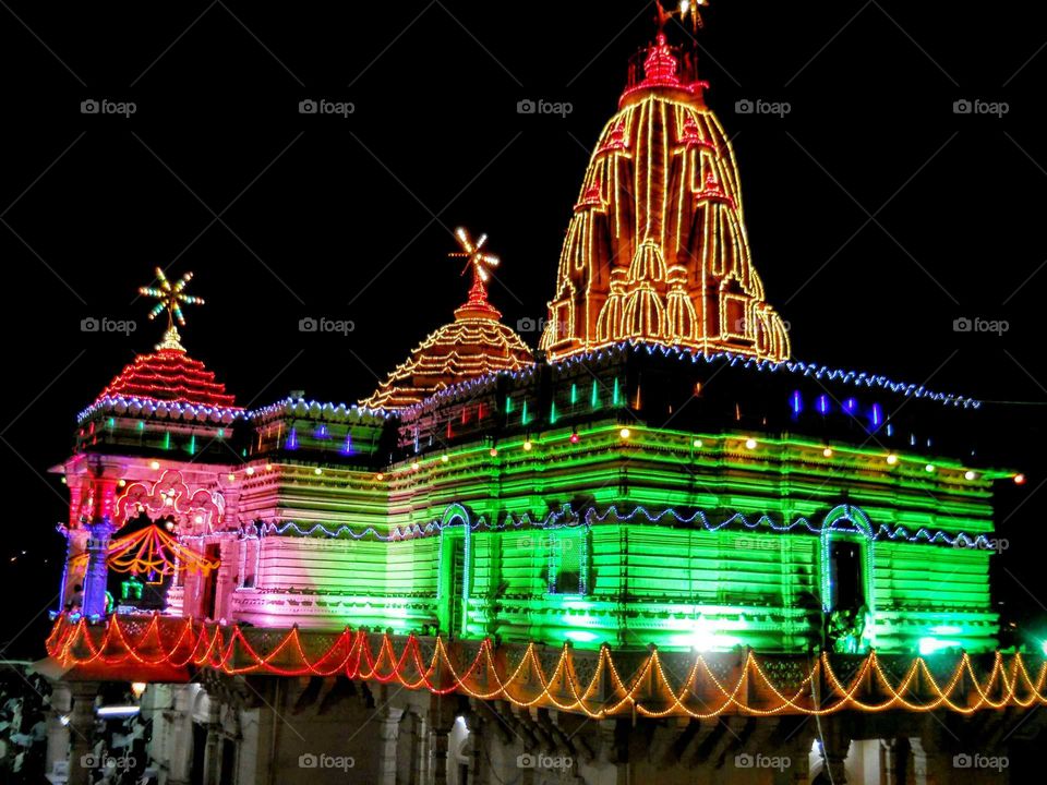 tample of umia dhaam at surat during navratri