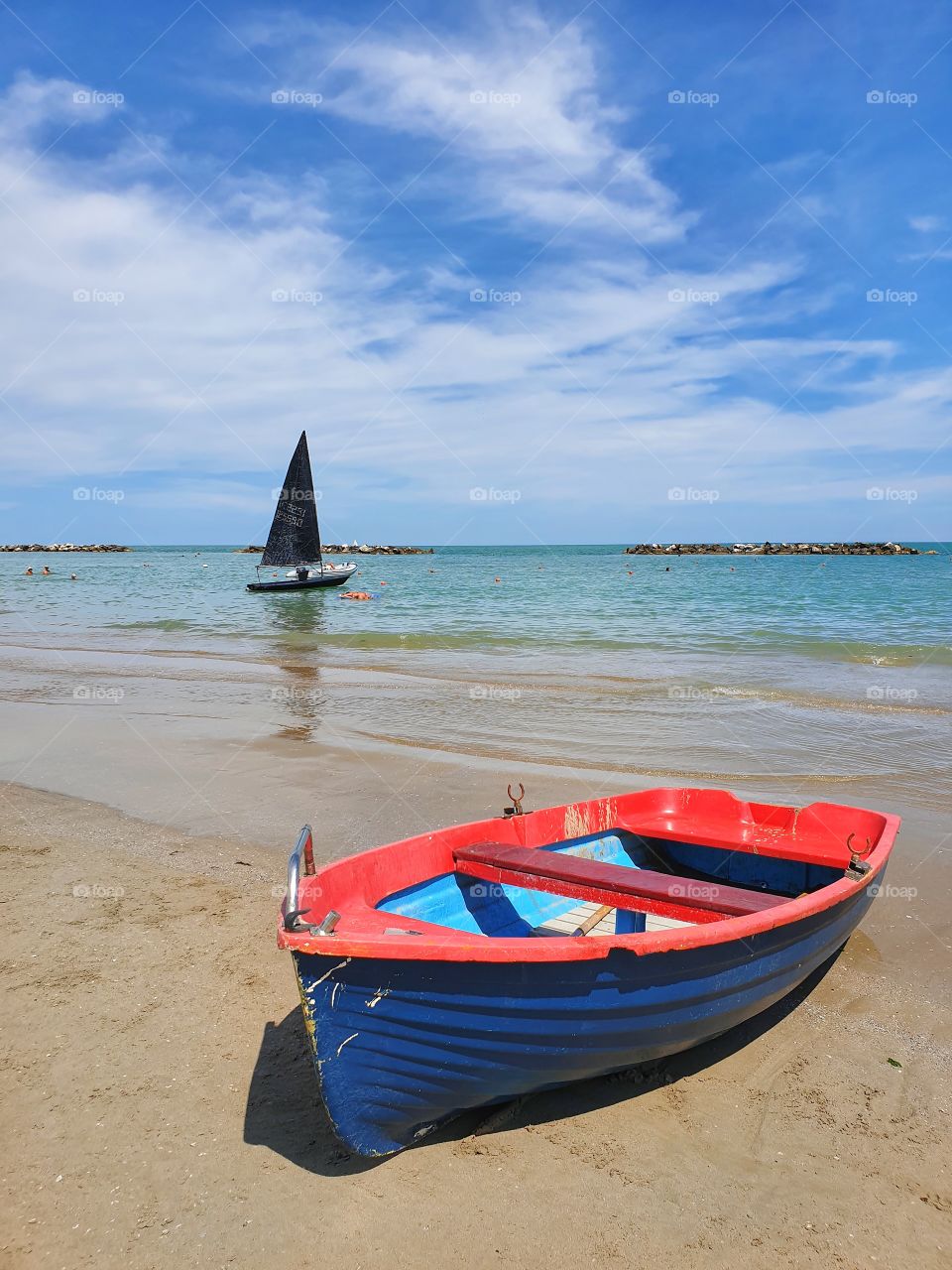 Adriatic coast in Italy