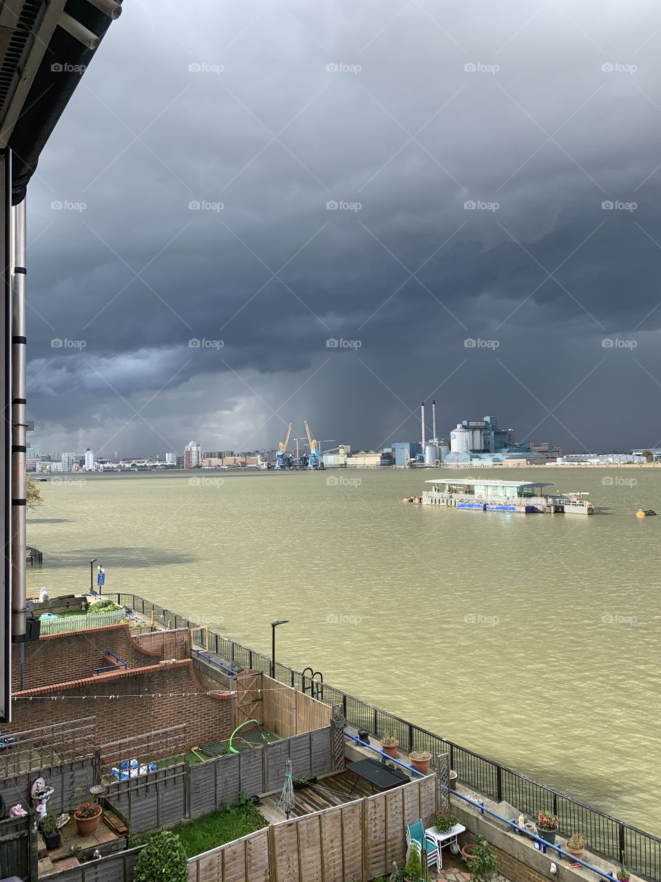 Rain over London