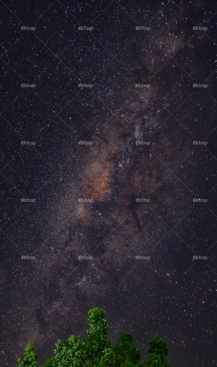milky way night shot