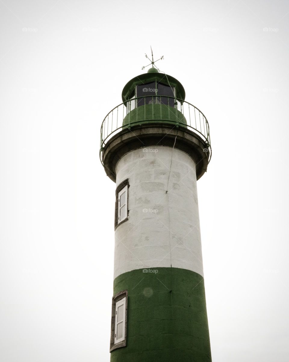 A lighthouse on Doelan, Clohars Carnoët, Finistère, Brittany, France