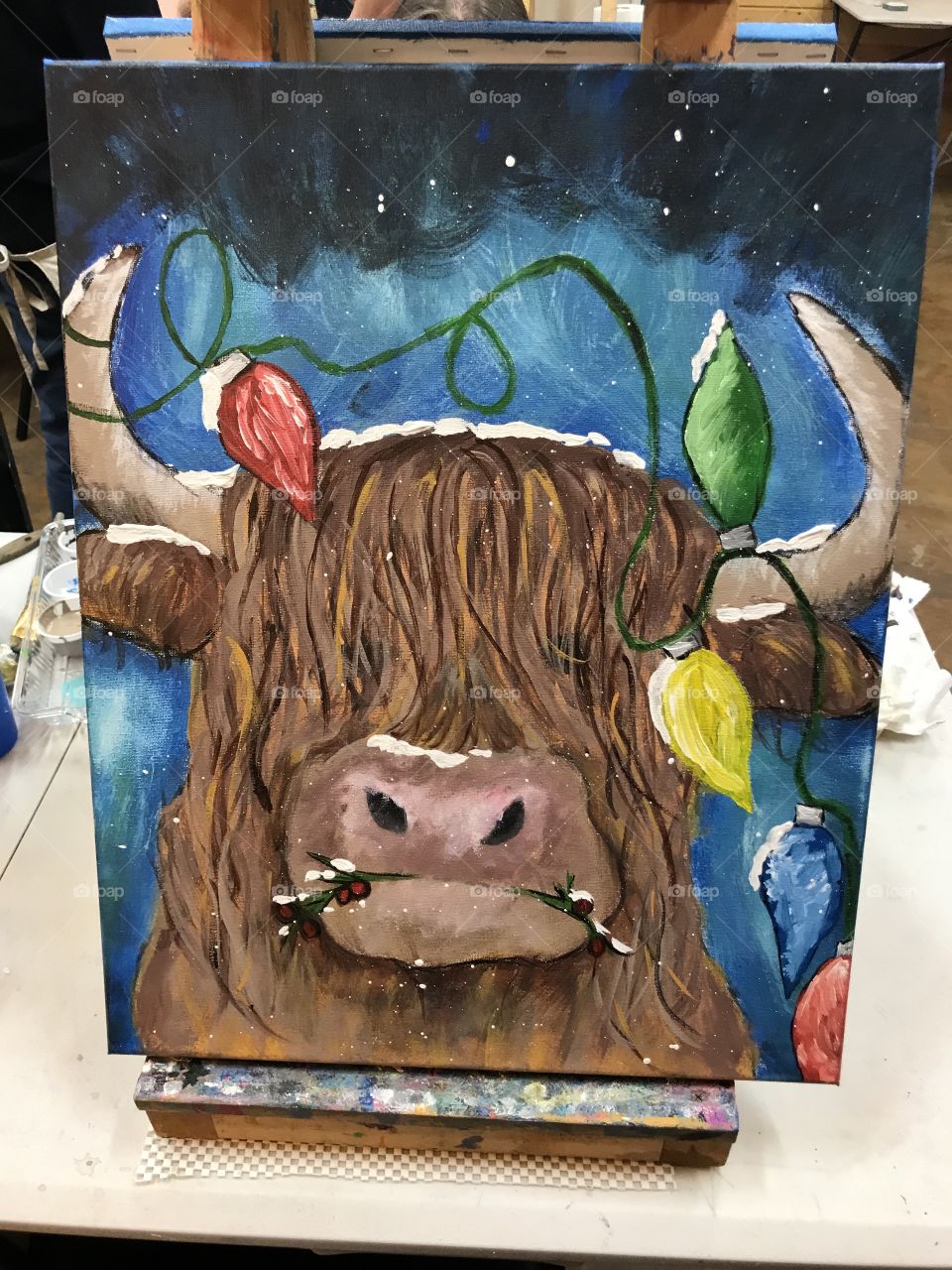 Painted bull