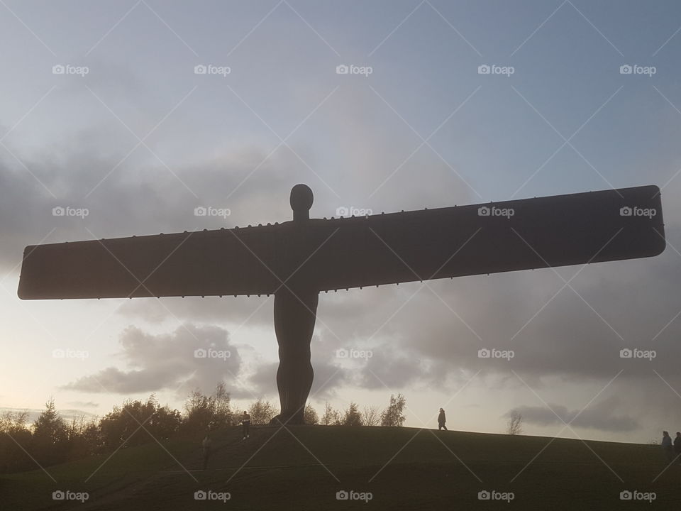 Gateshead Angel monument in North East England