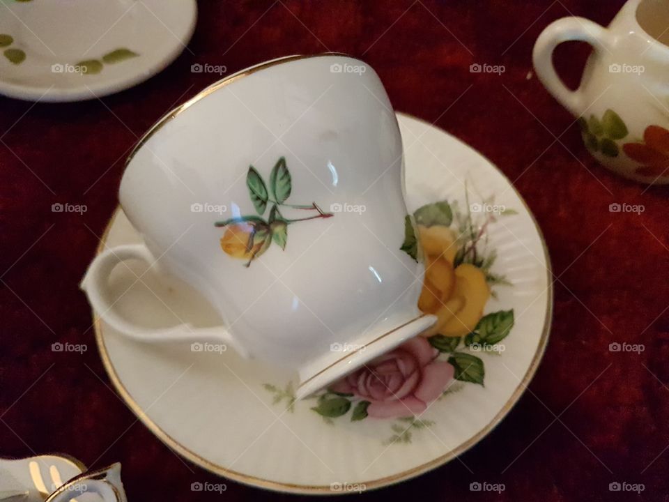 No Person, Tableware, Cup, Porcelain, Plate